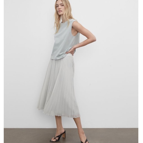 Club Monaco Pleated Twirl Midi Skirt - Picture 7 of 8